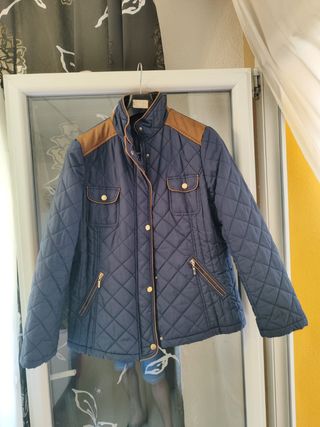 Chaquetón acolchado azul marino - Talla L