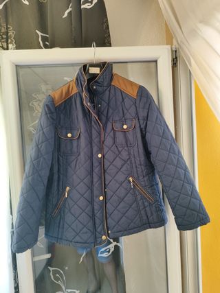 Chaquetón acolchado azul marino - Talla L