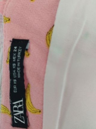 Mono corto rosa estampado