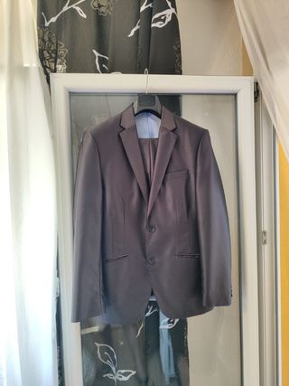 Traje gris hombre talla L