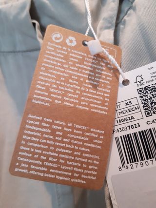 Pantalón Mango beige XS