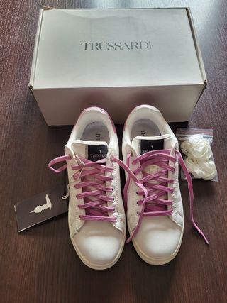 Sneakers Trussardi Rosa-Bianche