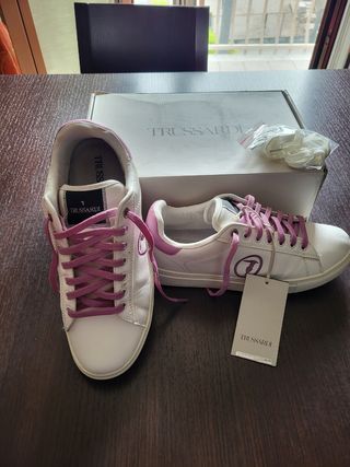Sneakers Trussardi Rosa-Bianche