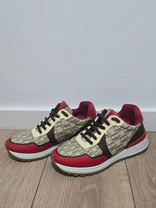 Zapatillas Carolina Herrera - Beige y Rojo
