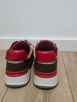 Zapatillas Carolina Herrera - Beige y Rojo