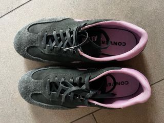 Zapatillas Converse Run Star Suede - Negras y Rosa