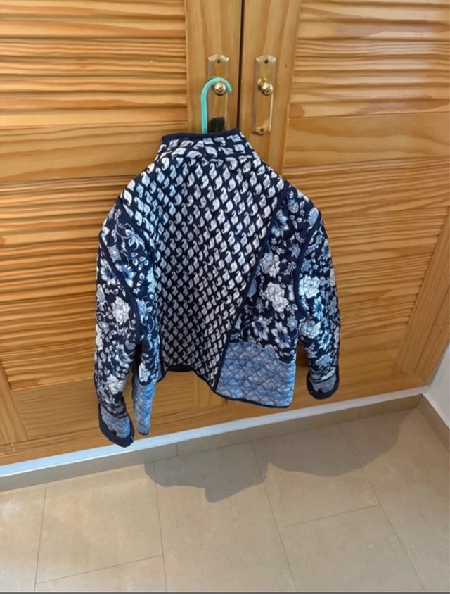 Chaqueta acolchada M - Azul y blanco