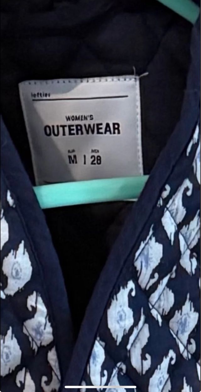 Chaqueta acolchada M - Azul y blanco