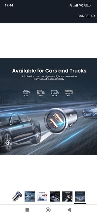 Cargador coche FLOVEME, 2 USB