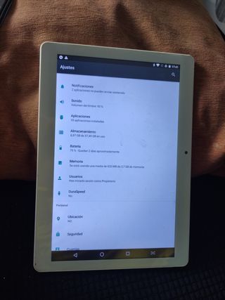 Tablet Mediatek 10" blanca