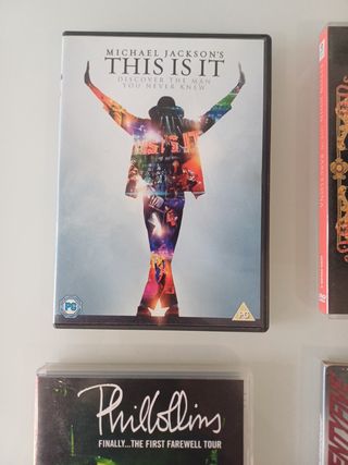 DVDs MICHAEL J, ELTON JOHN, PHIL COLLINS, GEORGE M