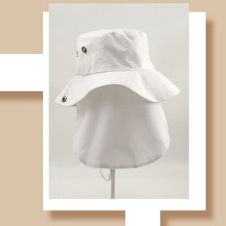Sombrero pescador algodón blanco
