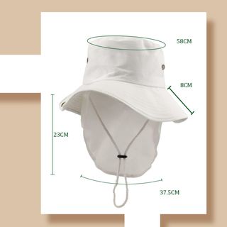 Sombrero pescador algodón blanco