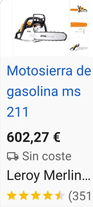 Stihl MS 211 Motosierra