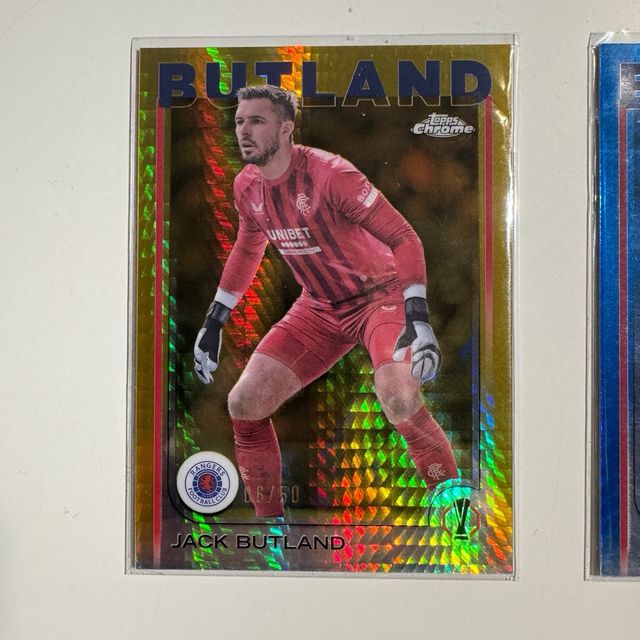Jack Butland Rangers Topps Chrome /150-/50