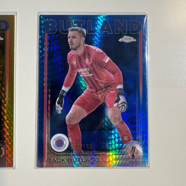 Jack Butland Rangers Topps Chrome /150-/50