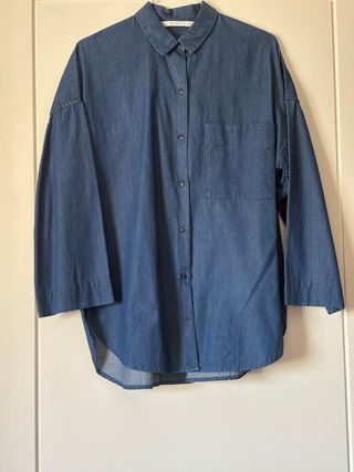 Camicia jeans Zara manica 3/4 tg M