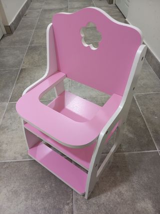 Trona madera juguete niña