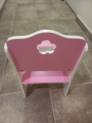 Trona madera juguete niña