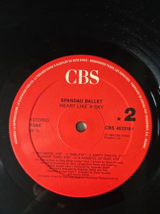 Vinilo Spandau Ballet - Heart Like a Sky
