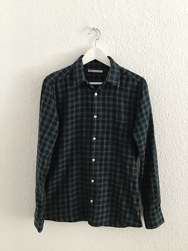 Camisa cuadros Hope - Negra/Verde