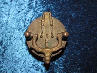 Antiguo ponderal vasos bronce 9 piezas XVIII-XIX