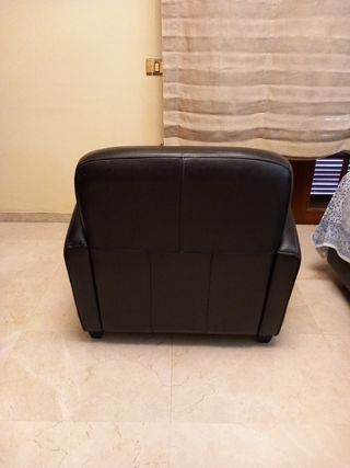 Sillón piel marrón La Oca