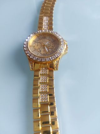 Reloj dorado mujer - Brillantes