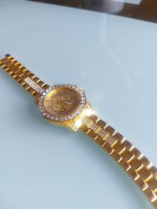 Reloj dorado mujer - Brillantes