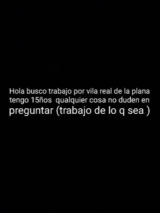 Busco trabajo Vila-real