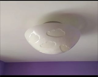 Lámpara infantil nubes - blanca