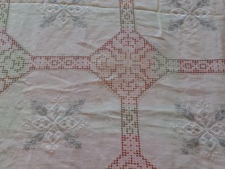 Colcha lino bordada - 120