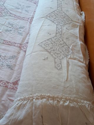 Colcha lino bordada - 120