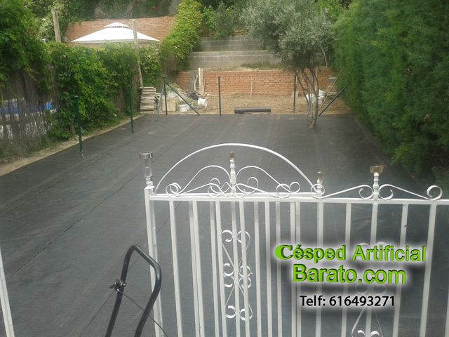 Césped artificial instalación