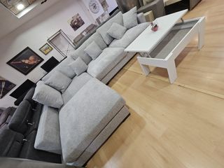 ***SOFA CHESLONG GRIS SUPER COMODO**** OFERTA*****