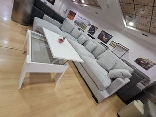***SOFA CHESLONG GRIS SUPER COMODO**** OFERTA*****