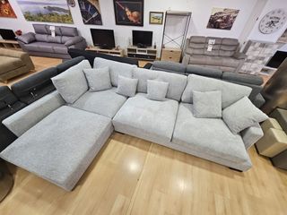 ***SOFA CHESLONG GRIS SUPER COMODO**** OFERTA*****