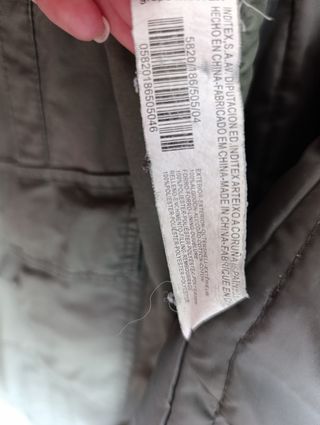 Abrigo Lefties verde oliva - Talla L