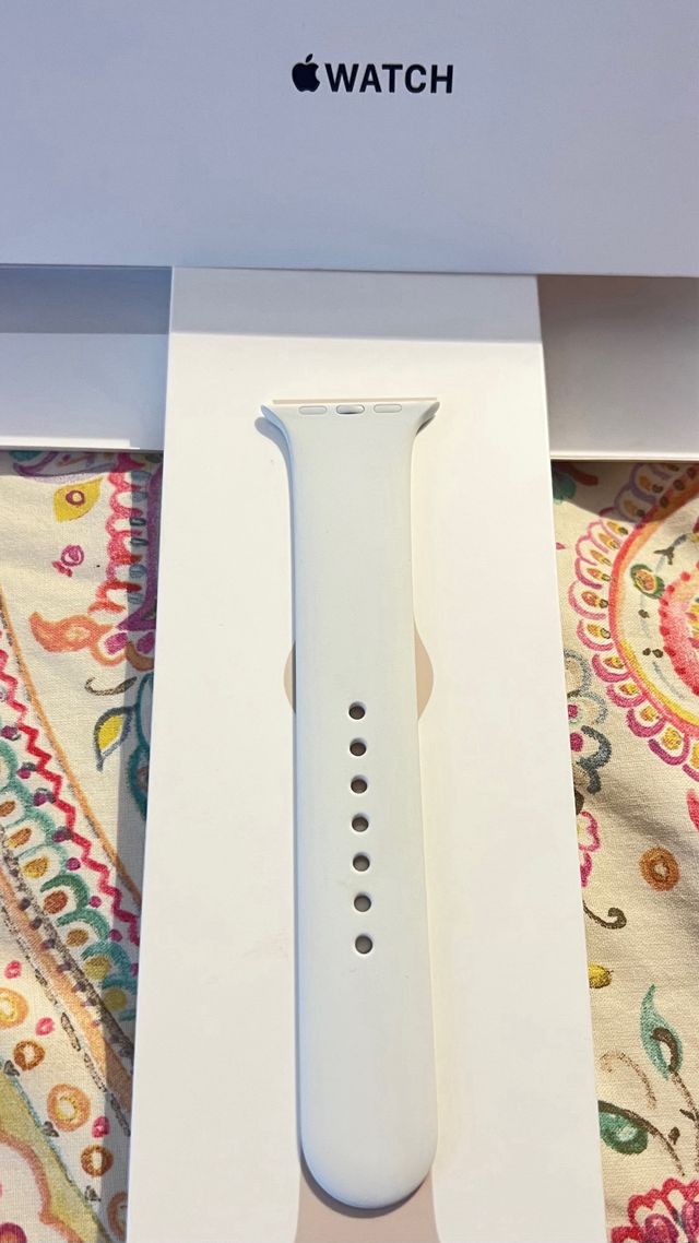 Correa Apple Watch Beige 44mm/45mm y blanca
