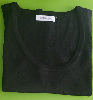 Blusa Tintoretto negra L - Talla 40