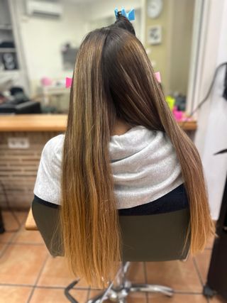 Mechas balayage rubias