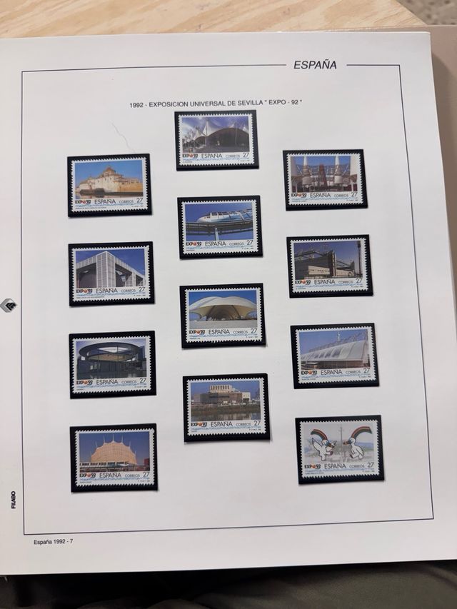 Álbum Sellos España 1992-1995
