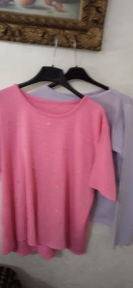 Maglie cotone rosa e lilla ,regalo i pantal