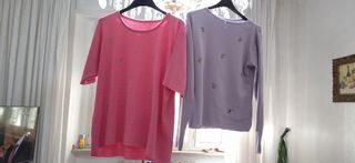 Maglie cotone rosa e lilla ,regalo i pantal