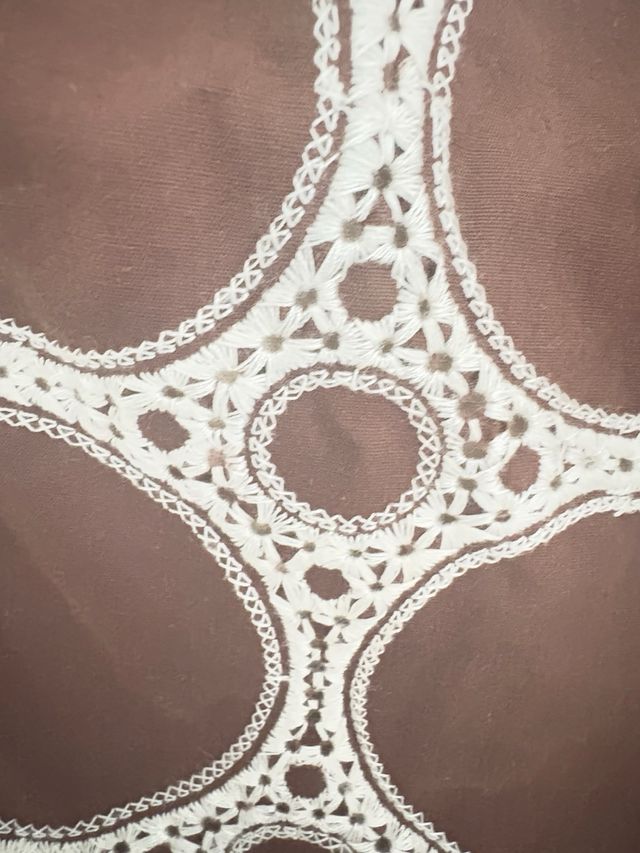 Traje Flamenca lunares beige-marrón como nuevo