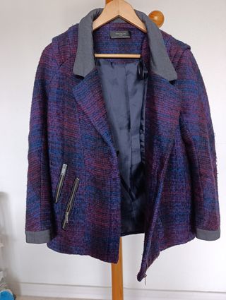 Abrigo Zara multicolor talla L
