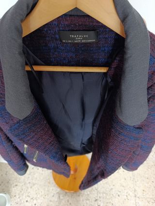 Abrigo Zara multicolor talla L