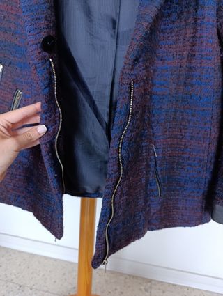 Abrigo Zara multicolor talla L