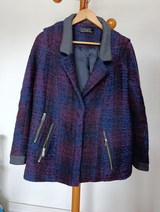 Abrigo Zara multicolor talla L