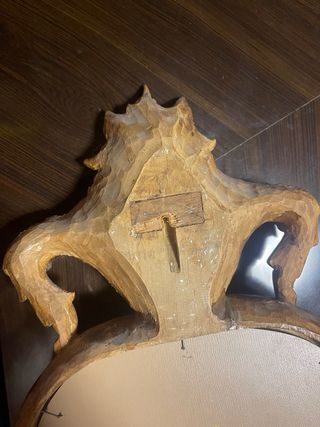 Espejo cornucopia dorado madera